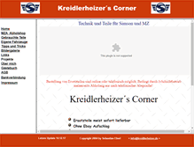 Tablet Screenshot of kreidlerheizer.de